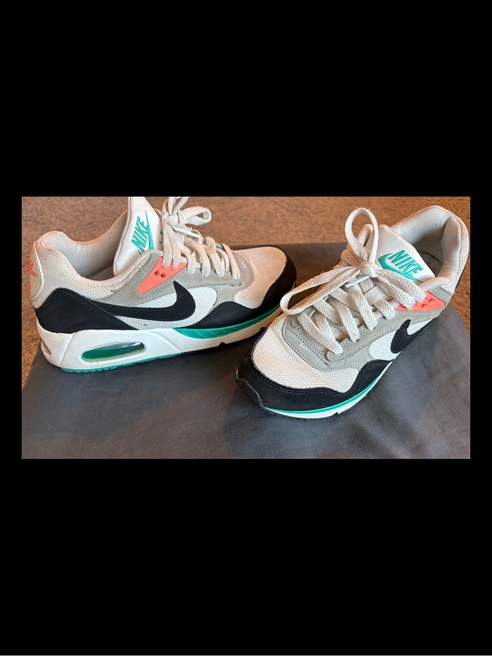 Nike Women’s Air Max Style Sneakers - White/Black/Teal